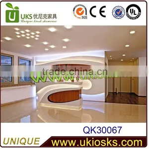 Cheap Wooden Hotel/bar/salon Reception Counter Design,shop Counter Design for Sale thumbnail-1