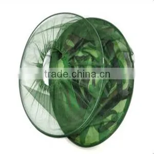 High Quality Green Color Polyester Mesh Head Mosquito Net Hat thumbnail-2