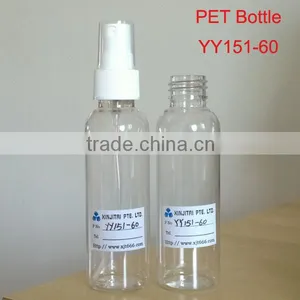 60ml Cosmo Round Clear Transparent PET Mist Spray Bottle thumbnail-1