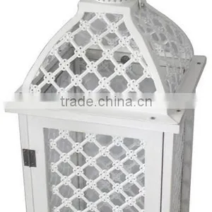 Good Looking Set of 2 Wooden Lanterns thumbnail-4