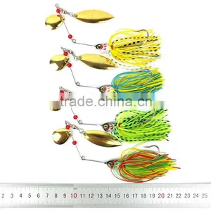 4Colors 20.5g Fishing Lure Spirit Spinner Bait Soft Lures Fishing Hard Bait Blades Hooks Metal Spoons Buzzbait thumbnail-3