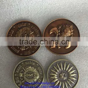 2016 High End Custom Antique Bronze Metal Old Souvenir World Coins thumbnail-3
