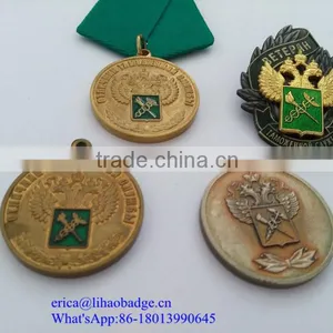 Custom 3d Russia Eagle Metal Souvenir Medal With Antique Bronze Plating thumbnail-3
