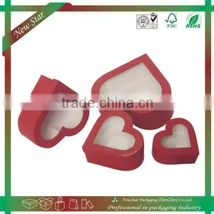Heart Shape Chocolate Packaging Box With Clear PET/PVC Window thumbnail-1