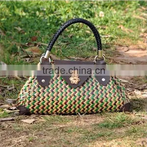 2016 Newest Women's Straw Bags!High-quality Man-made Ladies Travel Beach Handbags Hot Nice Shopping Woven Straw Carry Bags thumbnail-3