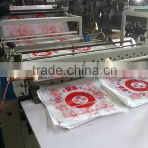 Automatic Plastic PE Film Roll Flexo Printing Inline Cutting Machine thumbnail-3