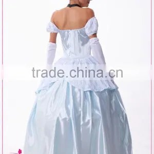 2015 New Hot High Quality Hallloween Princess Deluxe Off-Shoulder Adult Cinderella Costume thumbnail-5