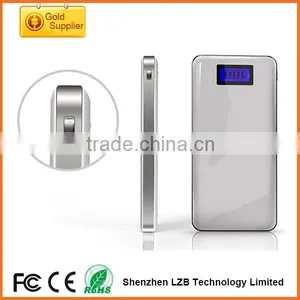 12000mAh Newest Ultra Slim Li-polymer Recharger , Universal Portable Ultra Thin Mobile Power Bank thumbnail-1