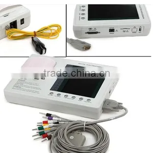 CE Approved 7 Inch 3 Channel Color Screen ECG Machine/monitor Electrocardiograph EKG-903A3 thumbnail-1
