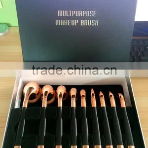 Hot Sales 9Pcs Golf Oval Makeup Brushes Mini Golf Brush Professional Cosmetic Brush thumbnail-1