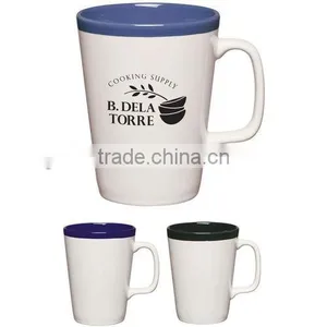Wholesale V Shape Custom Promotional Ceramic Coffee Mug Cup With Print Design thumbnail-1