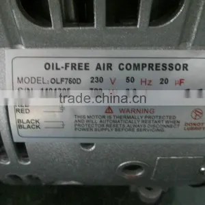 220v/50hz, 1HP Oilfree Air Compressor Pump OLF750 thumbnail-4