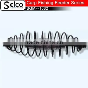 Carp Fishing Tools Bait Cage Feeder Brass Spring Lead Sinker thumbnail-2