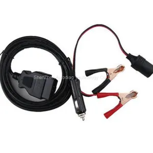 Car OBD2 Emergency Power Supply Connector Memory Saver Cable With Battery Clamp thumbnail-3