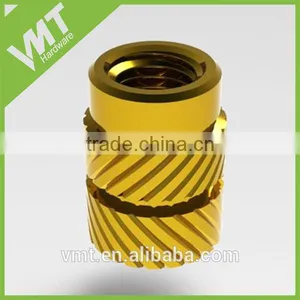 Custom CNC Machining Brass Insert Fittings For Plastic thumbnail-1