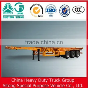 Liangshan 2/3-axle 20ft 40ft 45ft 53ft Skeleton Container Transport Chasis Semi Trailer For Sale thumbnail-2
