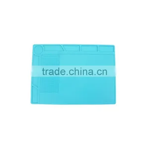 Mobile Phone Repair Heat Insulation Desk Mat Maintenance Platform Bga 35*25cm Soldering Silicone Pad With 20cm Scale Ruler thumbnail-1