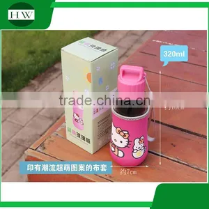 Cartoon Smile Face 320ML Anti Hot Cup Bottle thumbnail-3