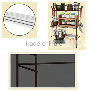 Multi-tier Wire Mesh Condiments Display Rack thumbnail-2