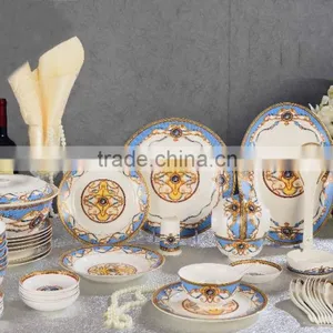 Luxury Home Use Porcelain Dinnerware Bone China Dinnerware Set thumbnail-1