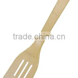 Eco-friendly Bamboo Slotted Spatula Cookware Utensils China thumbnail-3