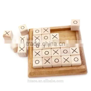 Classical XOXO - Strategy Wood Board Game, Wooden Board Game, Unique Game, Family Board Game, Game for Adults, Game for Kids, ta thumbnail-1