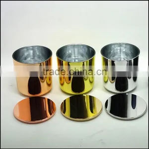 Matte Black Glass Candle Holder With Black Metal Lid thumbnail-4