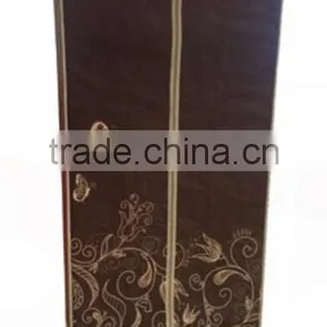 Store More Non Woven Dark Brown Printing Storage Wardrobe With Zipper thumbnail-2