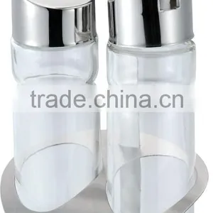 2Pcs Oil and Vinegar Stainless Steel Spice Jar Set/Condiment Set thumbnail-2