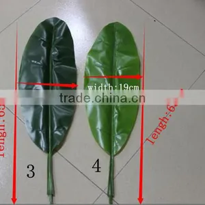 SJ700120 Indoor Decoration Plastic Fake Banana Tree Leaf thumbnail-3