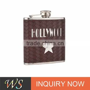 WSJJYY013 High Quality and Hot Selling 2oz Stainless Steel Hip Flask thumbnail-1