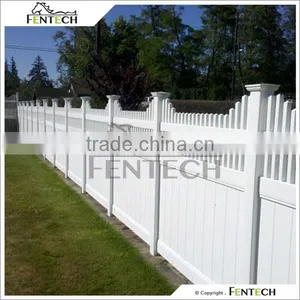 Fentech White Picket Top Decorative PVC Fence Garden Fence thumbnail-1
