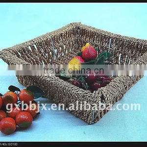 Square Gold Paper Rope Woven Storage Capsule Holder thumbnail-1