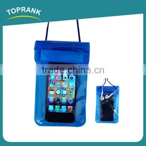 Toprank Promotion Universal Water Proof PVC Waterproof Cell Phone Pouch For Swimming With Earplugs thumbnail-1