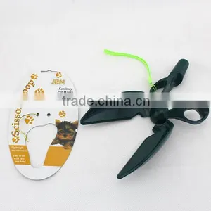 Pet Dog Puppy Cat Waste Poo Poop Pick Up Scissor Shovel Scoop Clamp Clean Tool thumbnail-1