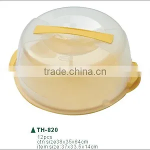 37x33.5x14cm Plastic Cake Carrier With Handle thumbnail-1