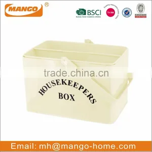 Housekeeper Metal Storage Box With Metal Handle thumbnail-2