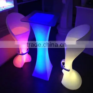 16 Color Change Night Club Led Light up Stand Chair With Rechargeable Battery thumbnail-5