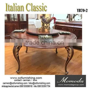 YB70-2 Round Dining Room Sets Made in China,italy Style Master Design Dining Room Furniture Sets thumbnail-2