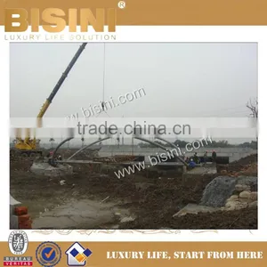 BISINI Installation for Urban Residential Area Steel Structure Landscape Garage Bridge(BF08-Y10052) thumbnail-4