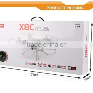 Wholesale Quadcopter 2017 New Version Syma X8C 2.4G 4CH 6 Axis RC Drone With Camera HD 2MP Wide Angle Camera thumbnail-6