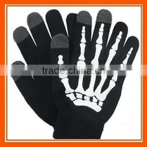 Skeleton Message Texting Touch Mobile Gloves thumbnail-1