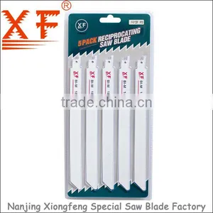 XF-S1122EF 5PCS : 9" 18TPI Metal Cutting Reciprocating Saw Blades thumbnail-1