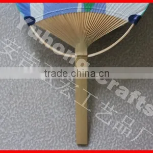 Traditional Japanese Paper Fans Round Fan for Cooling thumbnail-3
