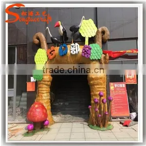 Factory Wholesale Fiberglass Cartoon Statues Garden Status thumbnail-2