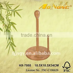 Factory Price Simple Bamboo Tissue Holder thumbnail-1