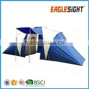 2 Room Storey 6 Person Waterproof Outdoor Camping Tent thumbnail-1