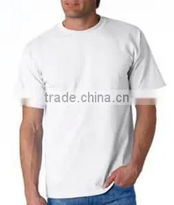 Wholesale 95% Cotton 5% Elastic O Neck Mens Tee Manufacturer White Shirts Blank T-shirt thumbnail-1
