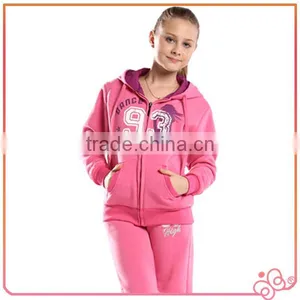 2015 Latest Design Cheap Fleece Sets Wholesale Childrens Clothes for Girl thumbnail-1