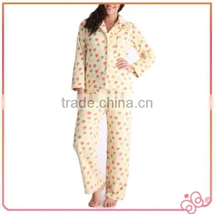 2014 Fashion Garment Wholesale Spotty Women Pajama Suits thumbnail-3